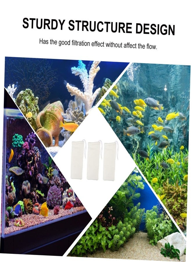 BUGUUYO 3Pcs Aquarium Filter Media Bags Fine Mesh Fish Tank Filtration Bags for Biological Filtration and Water Quality Stability - Image 4